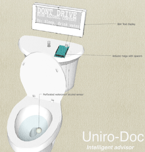 In-toilet sensing concept