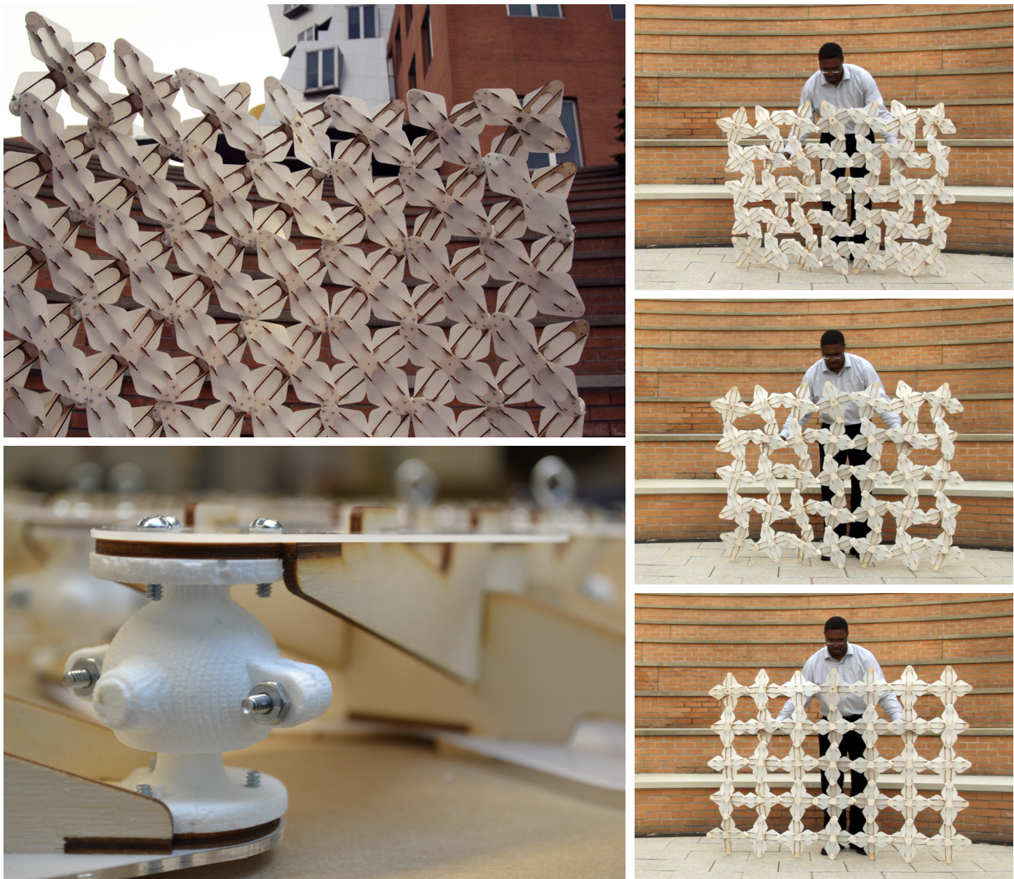 Assembled Seven(by)Five prototype at human scale