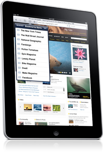 iPad Safari&rsquo;s clean touch-first browsing interface